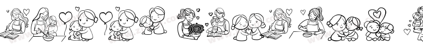 Happy Mothers Day字体转换